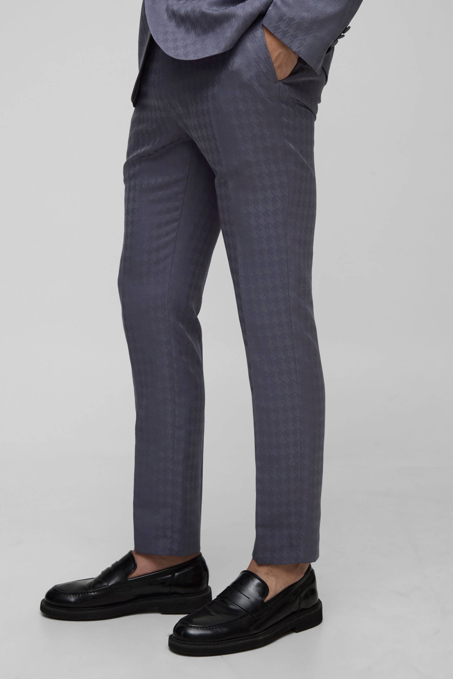 Skinny Hahnentritt-Hose von boohooman