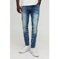 Skinny Stretch Skinny Jeans - Blau - 30R, Blau von boohooman