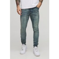 Skinny Stretch Skinny Jeans - Blau - 36R, Blau von boohooman