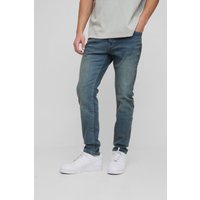 Skinny Stretch Jeans - Blau - 30R, Blau von boohooman
