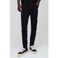 Skinny Stretch Jeans - Schwarz - 34R, Schwarz von boohooman