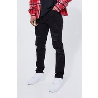 Skinny Stretch zerrissene Jeans von boohooman