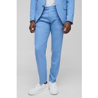 Slim-Fit Anzughose - Blau - 32, Blau von boohooman