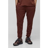 Slim-Fit Basic Jogginghose - Braun - M, Braun von boohooman