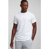 Slim-Fit Basic Rundhals T-Shirt - Weiß - XS, Weiß Slim-Fit Basic Rundhals T-Shirt - Weiß - XS, Weiß von boohooman