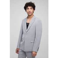 Slim-Fit Anzug-Blazer mit Fischgräten-Print - Schwarz - XS, Schwarz Slim-Fit Anzug-Blazer mit Fischgräten-Print - Schwarz - XS, Schwarz von boohooman