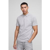 Slim-Fit Man Raglan Poloshirt von boohooman