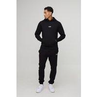 Slim-Fit Man Trainingsanzug mit Kapuze - Schwarz - XS, Schwarz Slim-Fit Man Trainingsanzug mit Kapuze - Schwarz - XS, Schwarz von boohooman