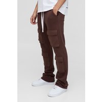 Slim-Fit Schlag-Jogginghose mit Taschen von boohooman