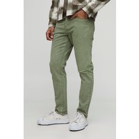 Zerrissene Slim-Fit Jeans - Grün - 36R, Grün Zerrissene Slim-Fit Jeans - Grün - 36R, Grün von boohooman