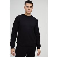 Slim-Fit Sweatshirt - Schwarz - S, Schwarz Slim-Fit Sweatshirt - Schwarz - S, Schwarz von boohooman