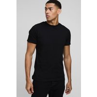 Slim-Fit T-Shirt mit Detail - Schwarz - XS, Schwarz Slim-Fit T-Shirt mit Detail - Schwarz - XS, Schwarz von boohooman