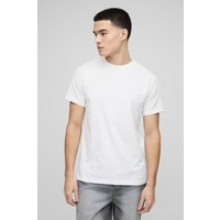 Slim-Fit T-Shirt mit Detail - Weiß - XS, Weiß Slim-Fit T-Shirt mit Detail - Weiß - XS, Weiß von boohooman