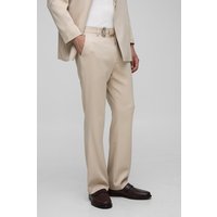 Anzughose mit geradem Bein und Bund - Grau - XS, Grau von boohooman