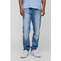 Zerrissene Slim-Fit Jeans - Blau - 36R, Blau von boohooman