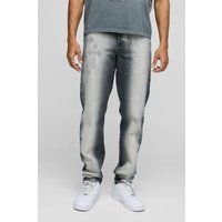 Zerrissene Slim-Fit Jeans - Grau - 36R, Grau von boohooman