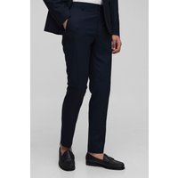 Slim-Anzughose - Blau - 28, Blau von boohooman