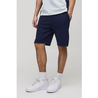 Smarte Slim-Fit Shorts - Blau - XS, Blau von boohooman