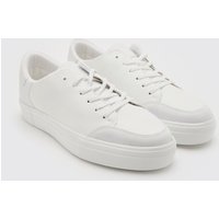 Smarte Sneaker mit Kontrast-Einsatz - Weiß - 42, Weiß Smarte Sneaker mit Kontrast-Einsatz - Weiß - 42, Weiß von boohooman