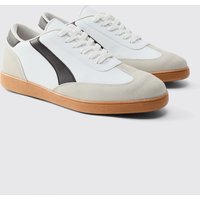 Sneaker mit PU-Einsatz von boohooman