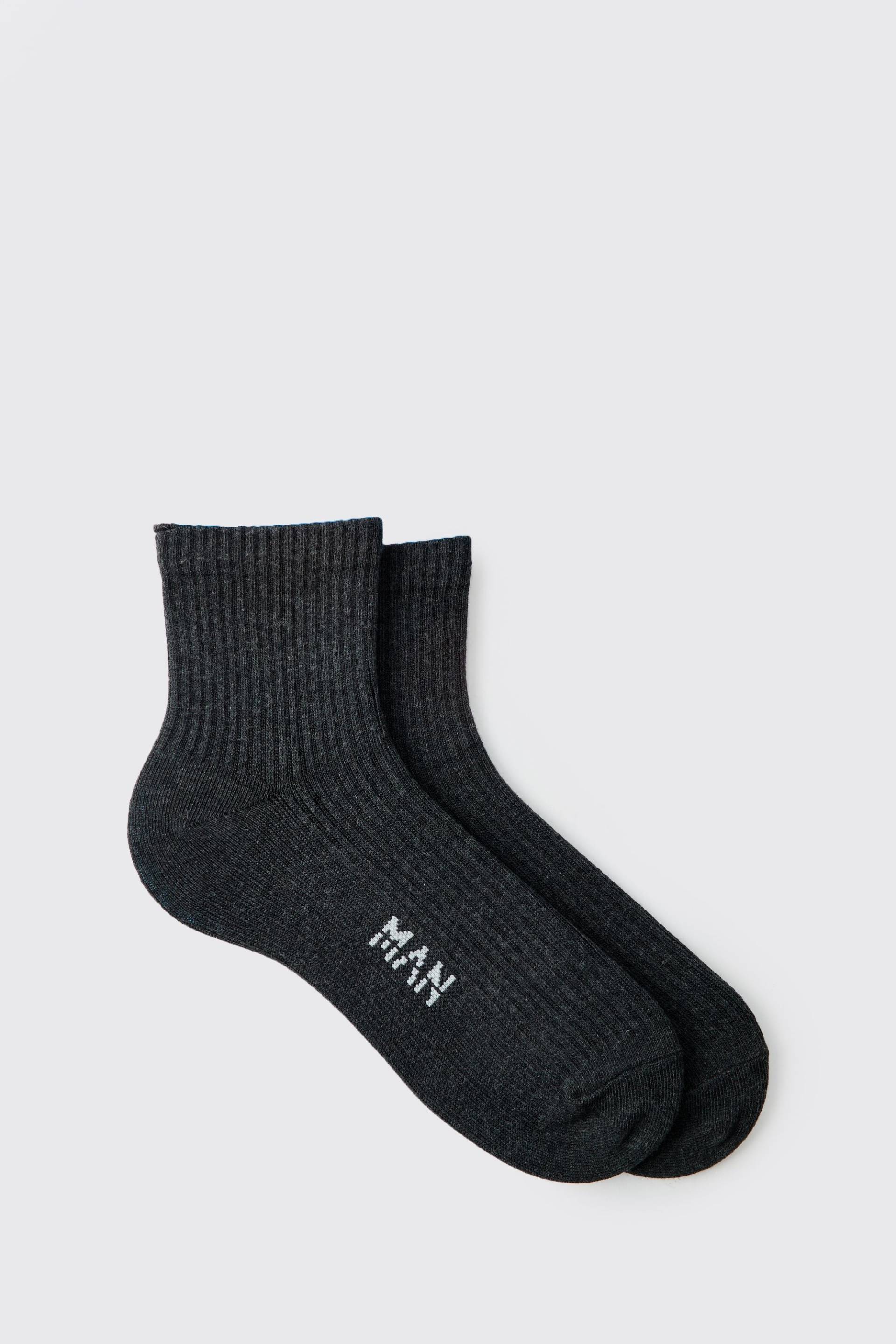 Socken mit Man-Etikett von boohooman