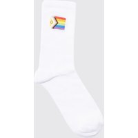 Socken mit Pride Flaggen Stickerei von boohooman