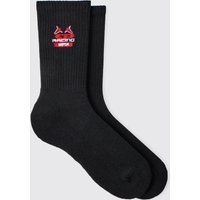 Sport-Socken mit Moto-Stickerei von boohooman