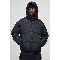 Steppjacke mit Kapuze - Schwarz - XS, Schwarz Steppjacke mit Kapuze - Schwarz - XS, Schwarz von boohooman