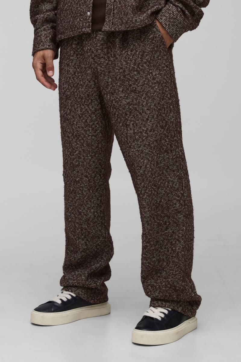 Hose mit geradem Bein - Braun - XS, Braun Hose mit geradem Bein - Braun - XS, Braun von boohooman