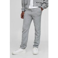 Hose mit geradem Bein - Grau - M, Grau von boohooman