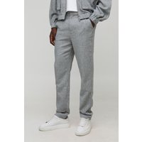 Hose mit geradem Bein - Grau - XS, Grau Hose mit geradem Bein - Grau - XS, Grau von boohooman