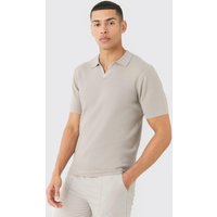 Strick-Poloshirt von boohooman