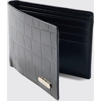 Strukturierte PU-Brieftasche mit Man-Etikett - Schwarz - ONE SIZE, Schwarz von boohooman