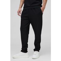 Strukturierte gestreifte Slim-Fit Jogginghose - Schwarz - XS, Schwarz Strukturierte gestreifte Slim-Fit Jogginghose - Schwarz - XS, Schwarz von boohooman