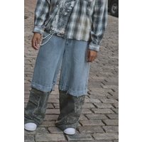 Super Baggy Layered Camo Cargo Jeans von boohooman