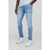 Super Skinny Stretch Jeans - Blau - 32R, Blau von boohooman