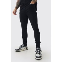 Super Skinny Stretch Jeans in echtem Schwarz von boohooman