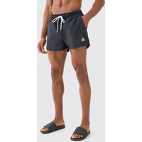Super kurze Man Badehose in Knitteroptik von boohooman