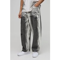 Super lockere Jeans - Weiß - 28R, Weiß von boohooman