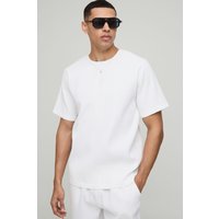 T-Shirt mit Falten - Weiß - XS, Weiß T-Shirt mit Falten - Weiß - XS, Weiß von boohooman