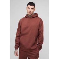 Tall 330GBM Basic Oversize Hoodie - Braun - S, Braun von boohooman