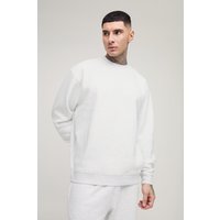 Tall 330Grm Oversize Basic Rundhals-Sweatshirt - Grau - XL, Grau Tall 330Grm Oversize Basic Rundhals-Sweatshirt - Grau - XL, Grau von boohooman