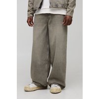 Tall lockere Jeans - Grau - 34, Grau von boohooman