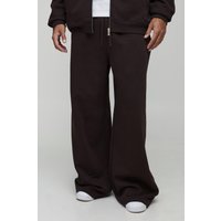 Tall Basic Jogginghose mit extrem weitem Bein - Braun - M, Braun von boohooman