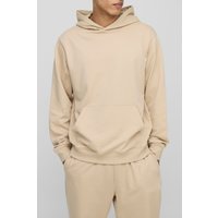 Tall Basic Hoodie - Taupe - S, Taupe von boohooman