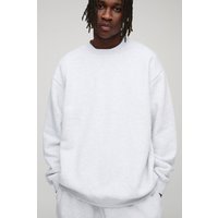 Tall Basic Oversized Crew Neck Sweatshirt - Grau - 2XL, Grau von boohooman