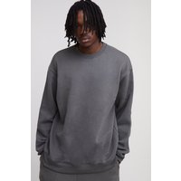 Tall Basic Oversize Rundhals-Sweatshirt - Grau - L, Grau von boohooman