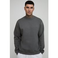 Tall Basic Regular Fit Crew Neck Sweatshirt - Grau - XL, Grau Tall Basic Regular Fit Crew Neck Sweatshirt - Grau - XL, Grau von boohooman