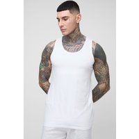 Tall Basic vesttop - Weiß - M, Weiß Tall Basic vesttop - Weiß - M, Weiß von boohooman