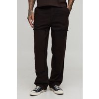 Tall lockere Hose mit Bleichung - Schwarz - 32, Schwarz von boohooman